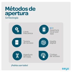 TYR, Cerradura Inteligente SEYO, Color Negro