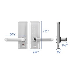 SKADI, Cerradura Inteligente SEYO, Color Negro